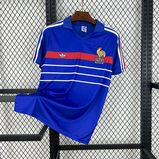 Camisa Seleção da França Retro 1984 Home