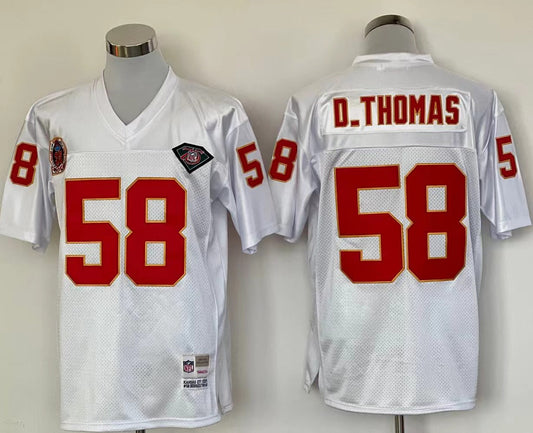 Jersey Kansas City Chiefs Mitchell & Ness Throwback Branca