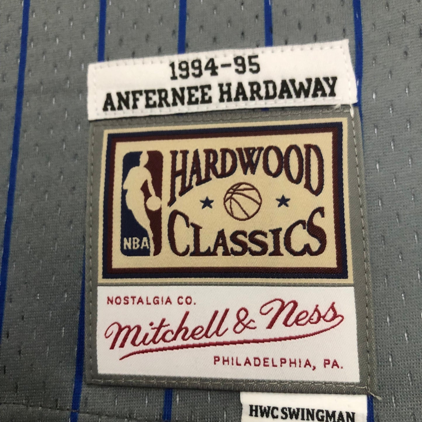 Regata Swingman Orlando Magic Mitchell & Ness Cinza Hardwood Classics 1994/95
