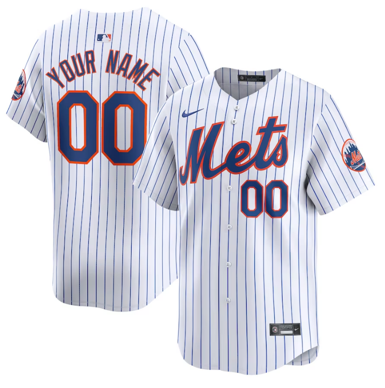 Jersey New York Mets Branca Torcedor Silkada