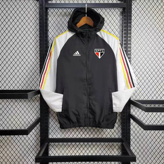 Corta Vento São Paulo 24/25 - Preto e Branco