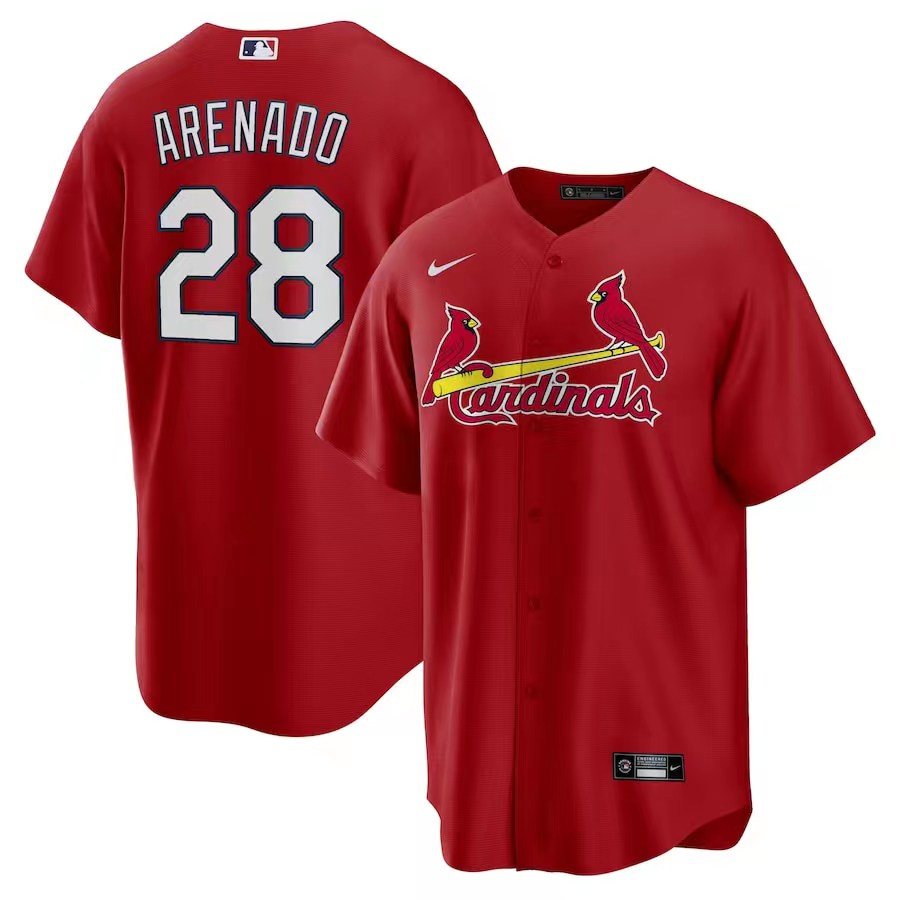 Jersey Saint Louis Cardinals Vermelha Torcedor Silkada
