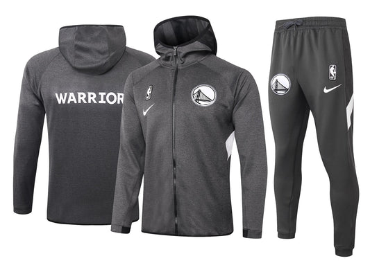 Conjunto Nike NBA Therma Flex Golden State Warriors Preto Treino
