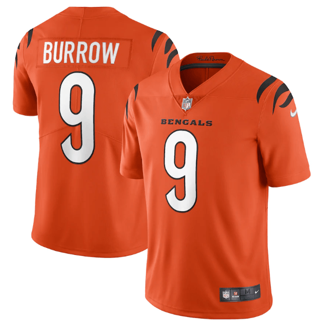 Jersey Cincinnati Bengals Vapor Limited Laranja