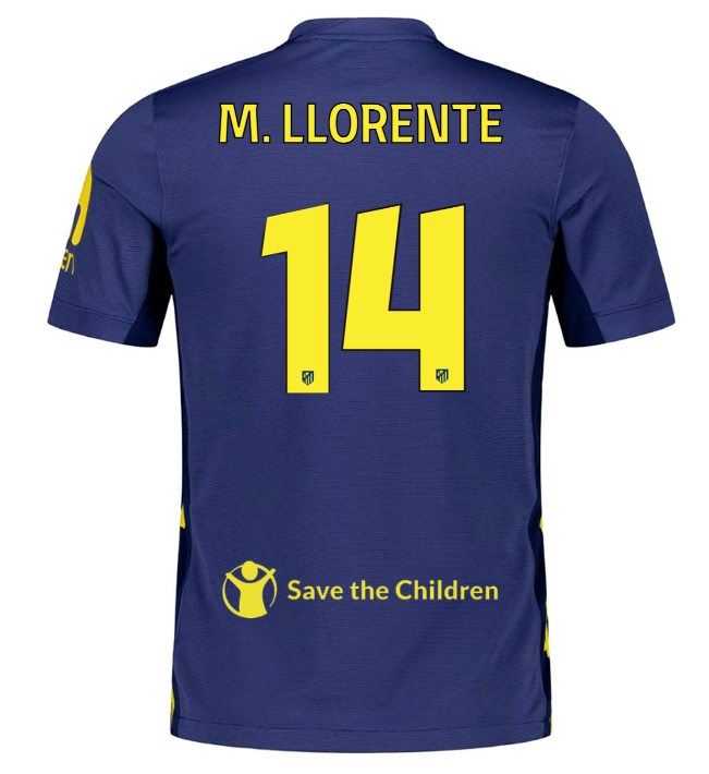Camisa Atletico de Madrid 25/26 Away  #14 M. LLORENTE