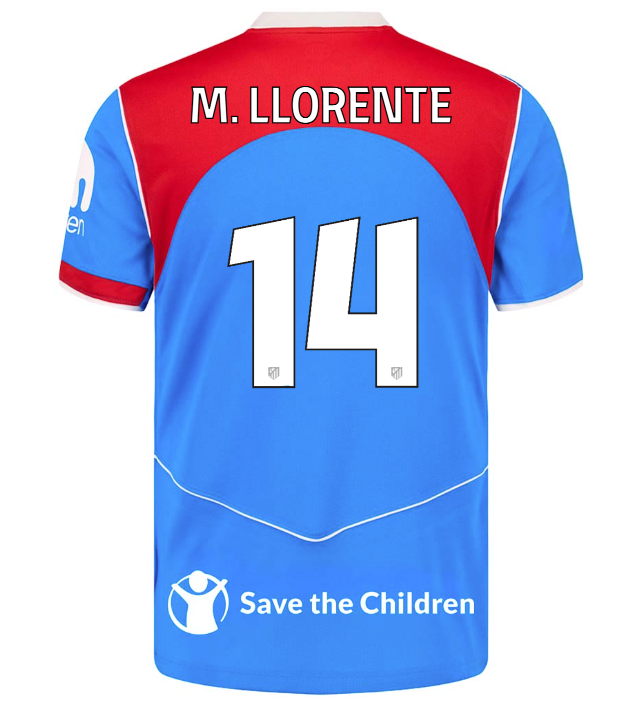 Camisa Atletico de Madrid 25/26 Third #14 M. LLORENTE