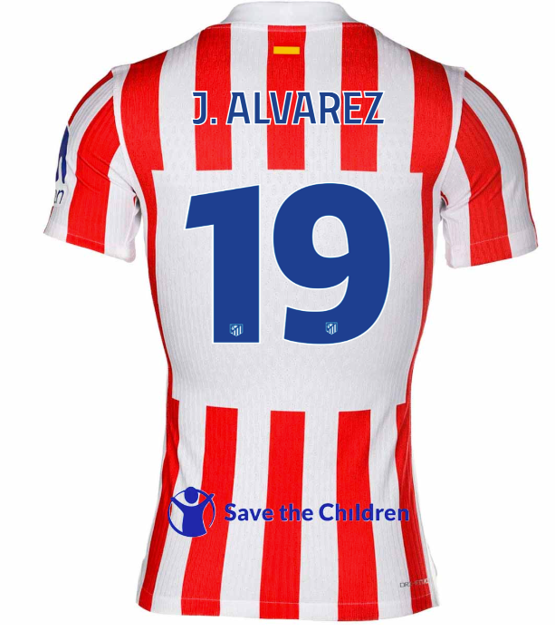 Camisa Atletico de Madrid 25/26 Home #19 J. ALVAREZ