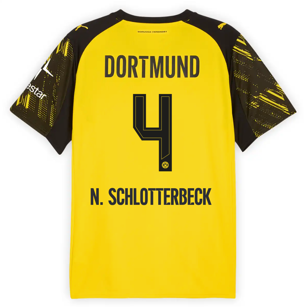 Camisa Borussia Dortmund 25/26 Home #4 N. Schlotterbeck