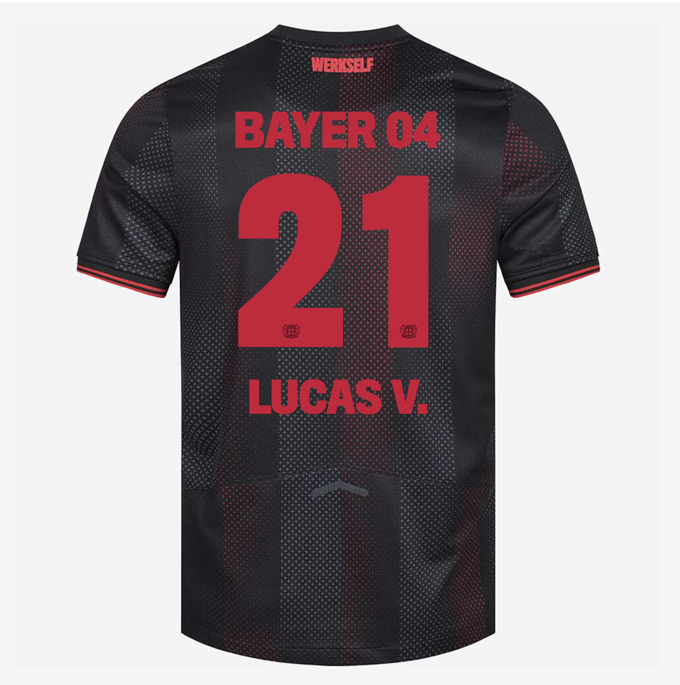 Camisa Bayer Leverkusen 25/26 Home #21 LUCAS V.