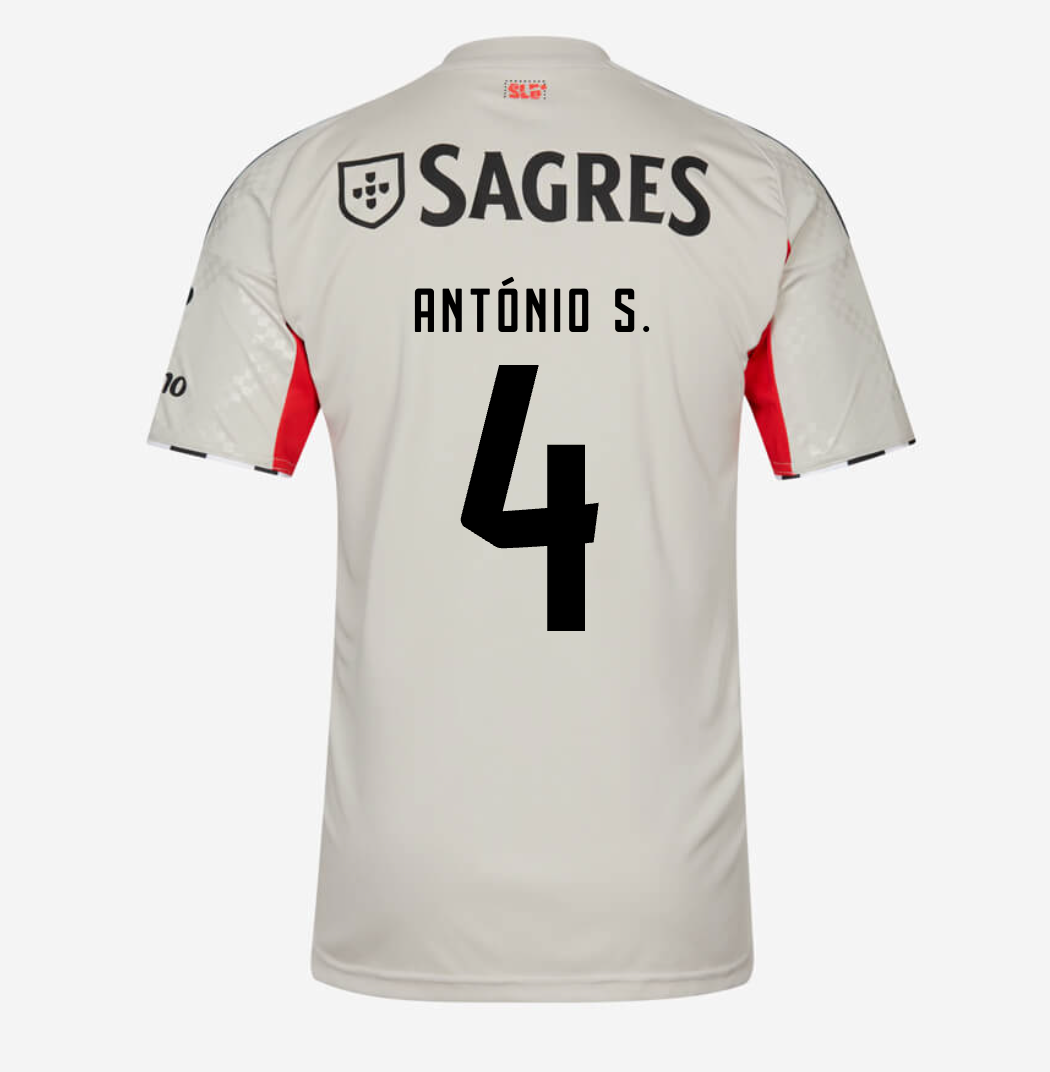 Camisa Benfica 25/26 Away Bege #4 António S.