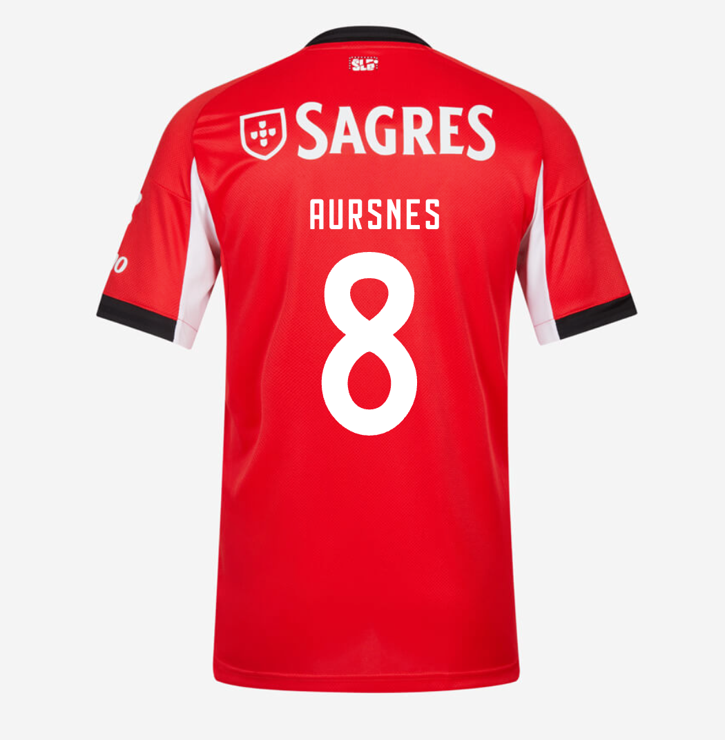 Camisa Benfica 25/26 Home #8 Aursnes