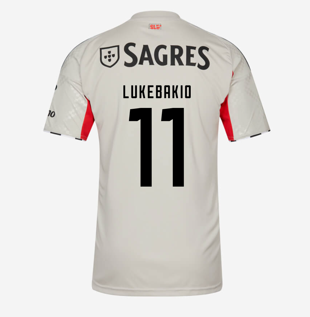Camisa Benfica 25/26 Away Bege #11 Lukebakio