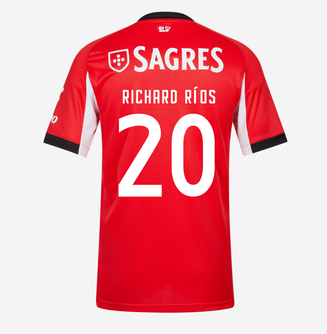 Camisa Benfica 25/26 Home #20 Richard Ríos