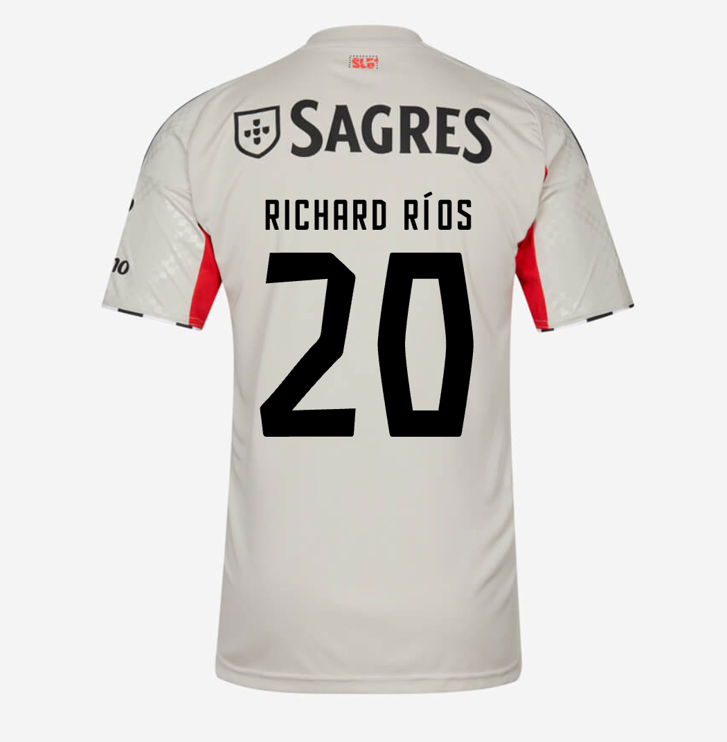 Camisa Benfica 25/26 Away Bege #20 Richard Ríos