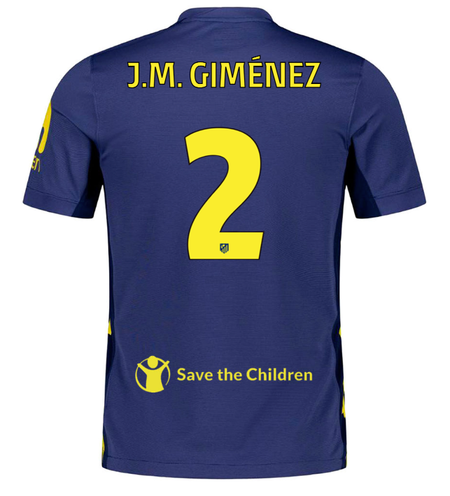 Camisa Atletico de Madrid 25/26 Away #2 J.M. Giménez