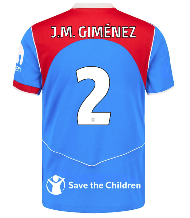 Camisa Atletico de Madrid 25/26 Third #2 J.M. Giménez