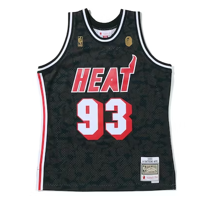 Regata Swingman BAPE X Miami Heat Mitchell & Ness Hardwood Classics 1993
