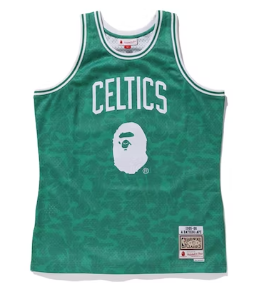 Regata Swingman BAPE X Boston Celtics Mitchell & Ness Hardwood Classics 1985/86