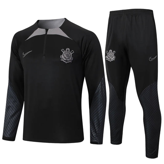 Conjunto Agasalho Treino Corinthians 24/25 - Preto