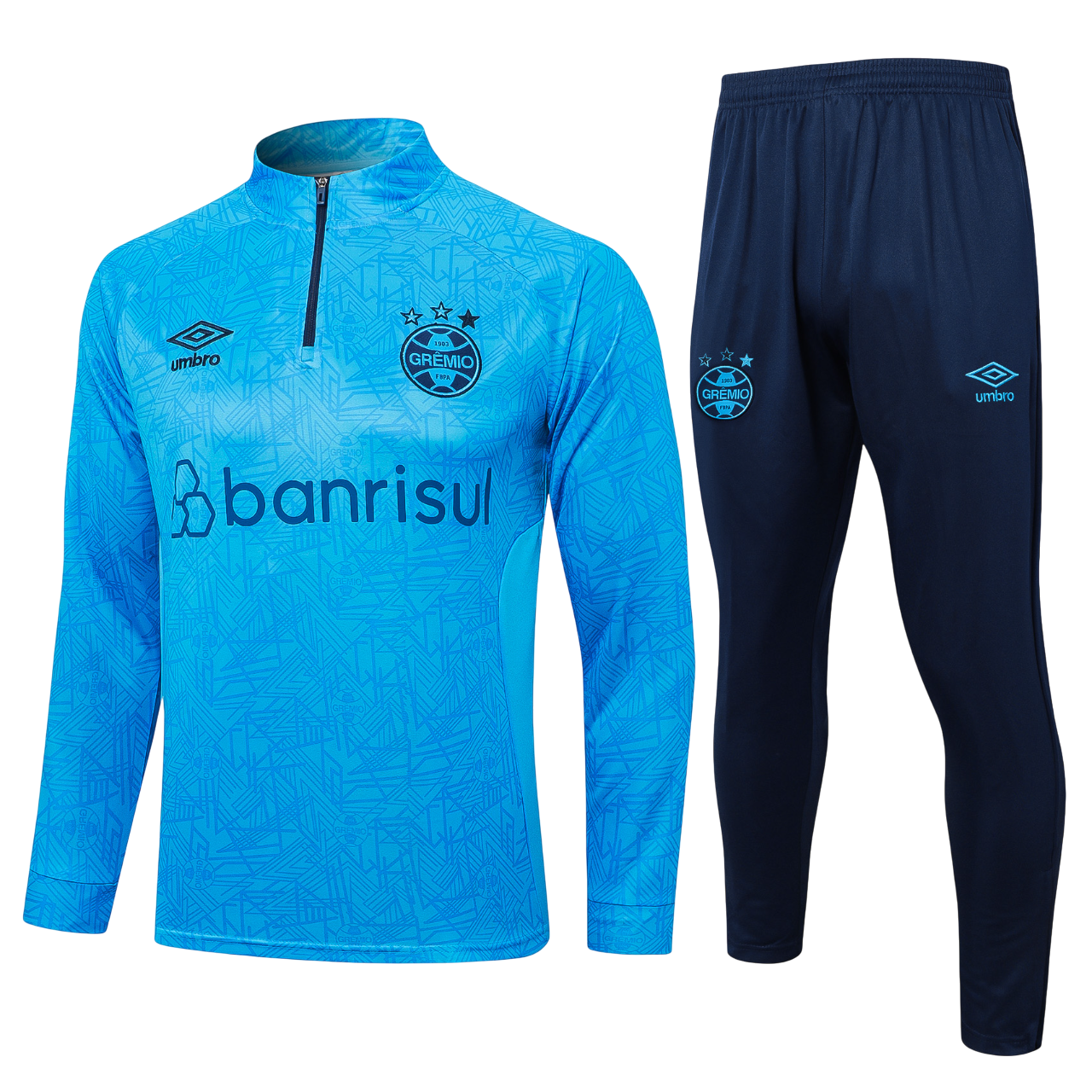 Conjunto Agasalho Treino Grêmio 24/25 - Azul