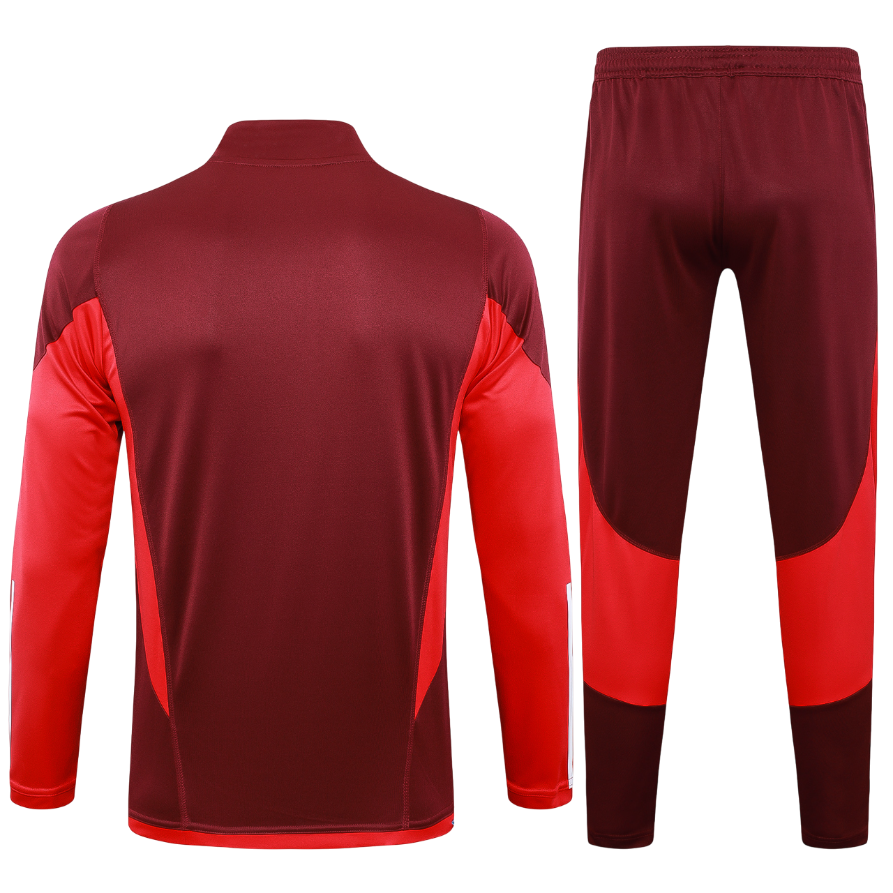 Conjunto Agasalho Treino Internacional 24/25 - Vermelho Escuro
