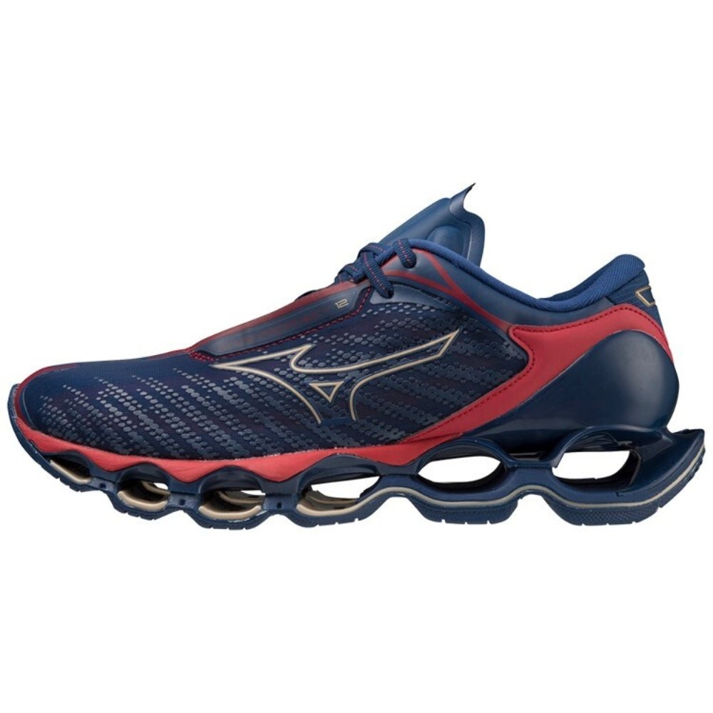 Tênis Mizuno Prophecy 12 Azul e Vermelho