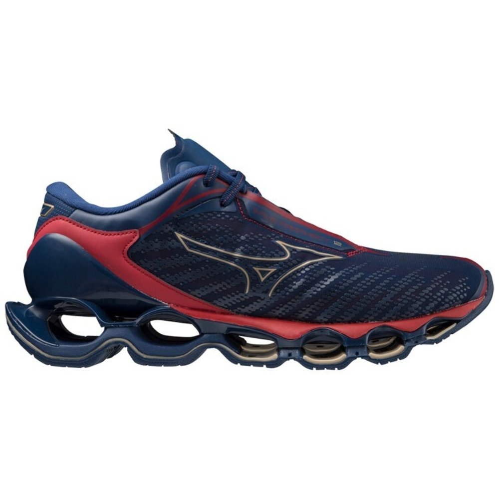 Tênis Mizuno Prophecy 12 Azul e Vermelho