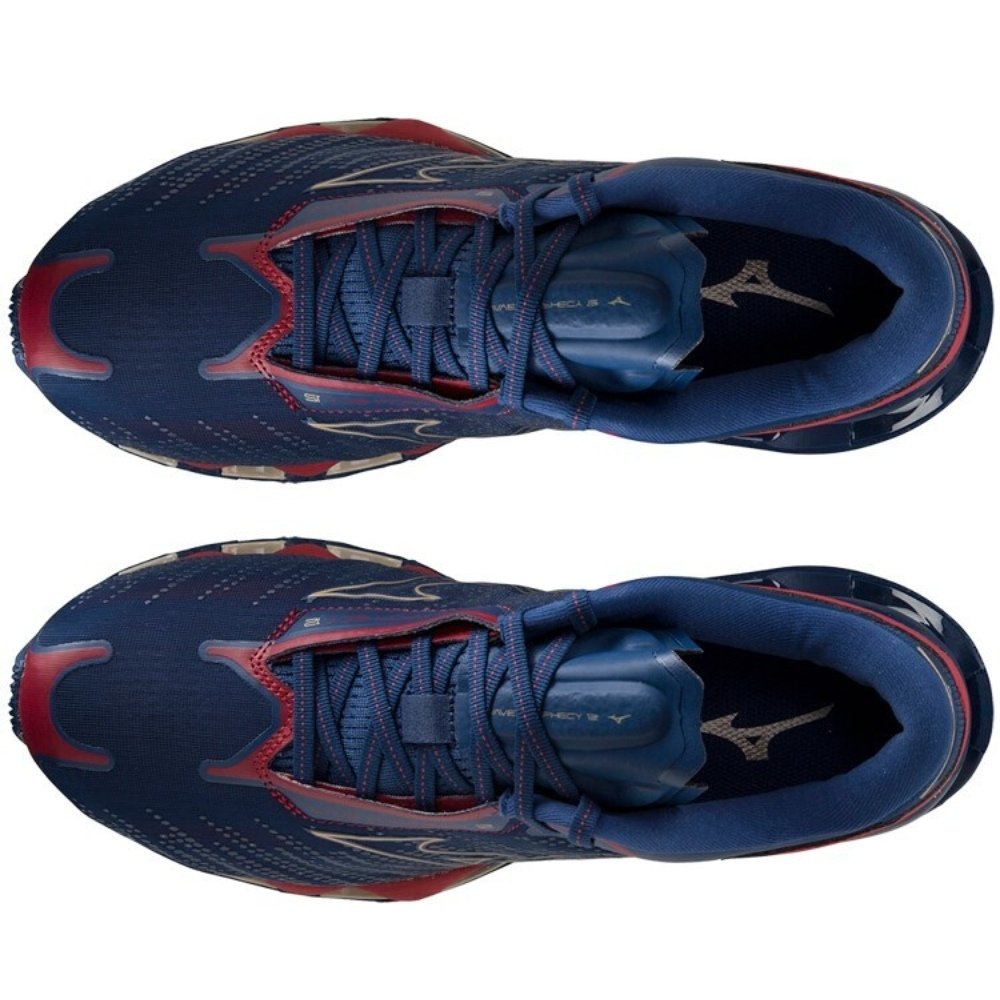 Tênis Mizuno Prophecy 12 Azul e Vermelho