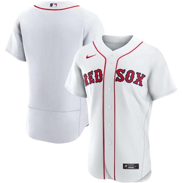 Jersey Boston Red Sox Branca Authentic
