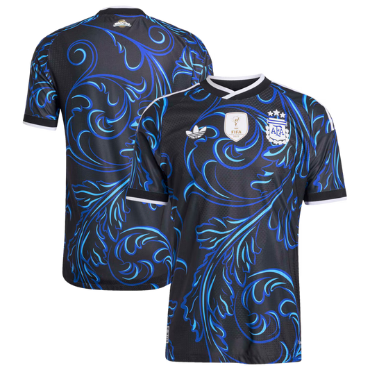 Jersey Seleção Argentina 2026 Jogador Masculina - Preta