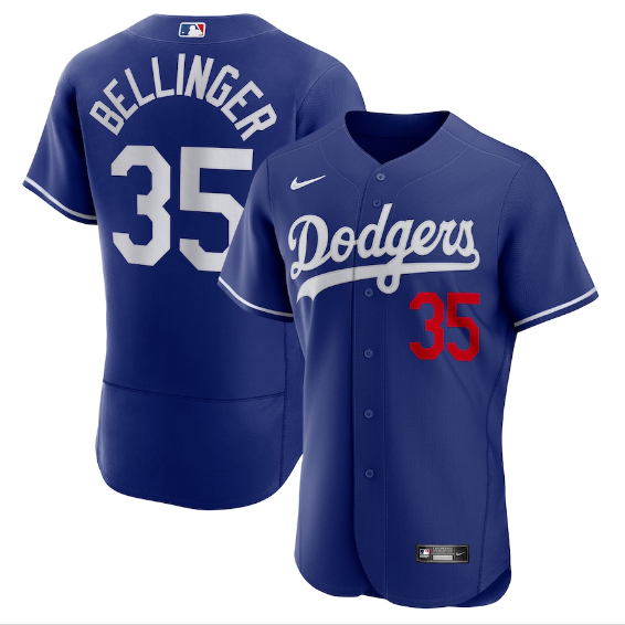 Jersey Los Angeles Dodgers Azul Authentic