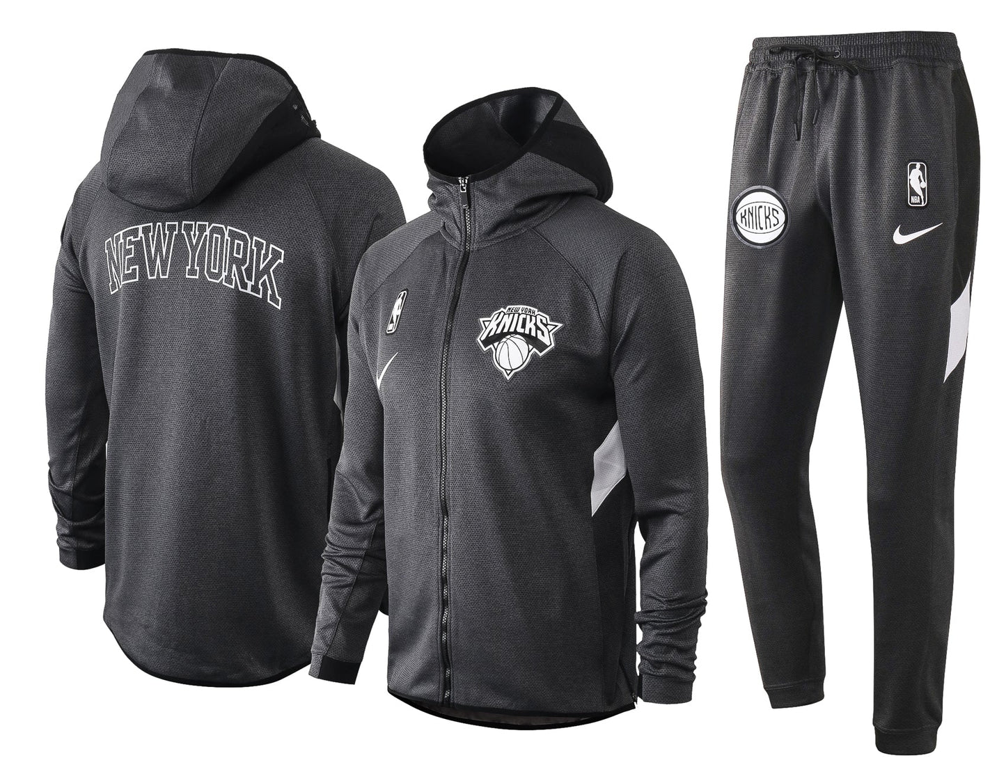 Conjunto Nike NBA Therma Flex New York Knicks Preto Treino