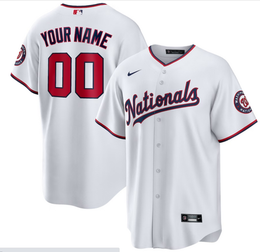 Jersey Washington Nationals Branca Torcedor Silkada