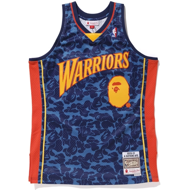 Regata Swingman BAPE X Golden State Warriors Mitchell & Ness Hardwood Classics 2009/10