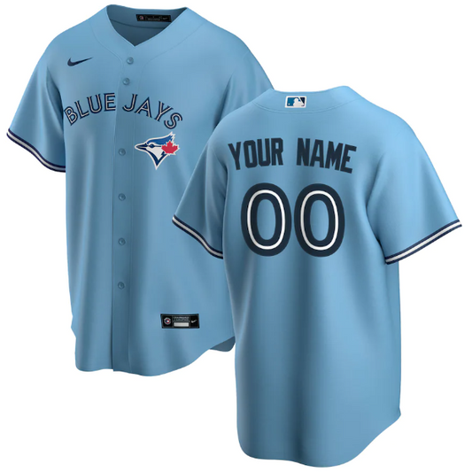 Jersey Toronto Blue Jays Azul Clara Torcedor