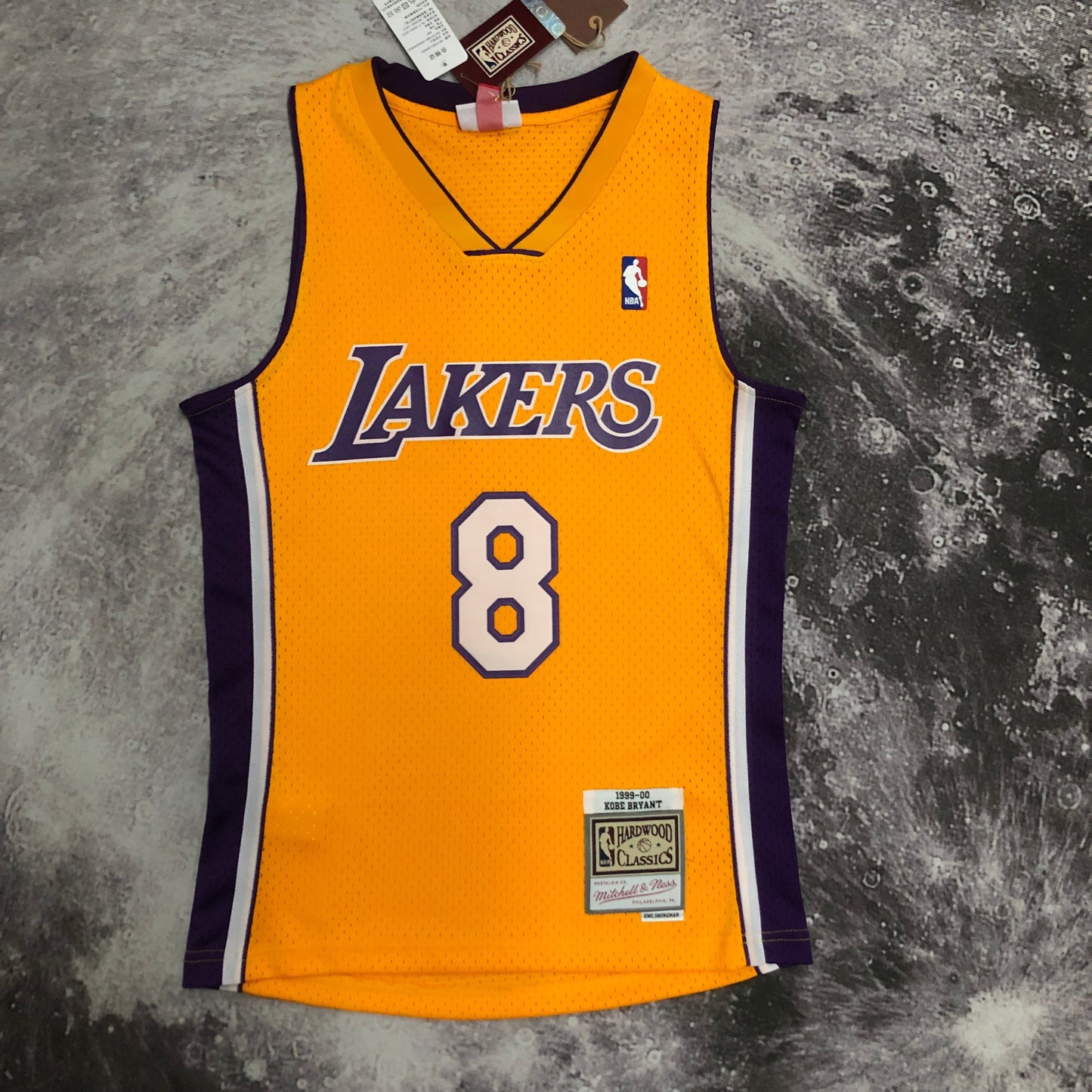 Regata Swingman Los Angeles Lakers Mitchell & Ness Amarela Hardwood Classics 1999/00