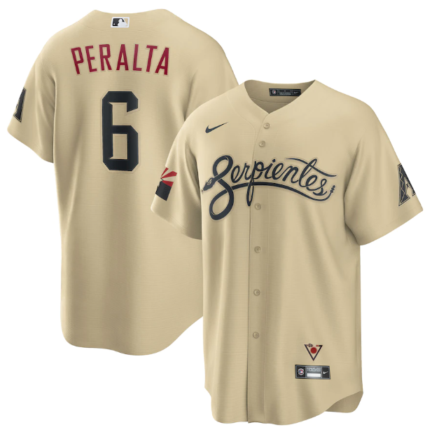 Jersey Arizona Diamondbacks Gold City Torcedor