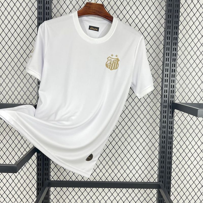 Santos 2025∕26 Pele 1.000 GOLS White Jersey(A159)