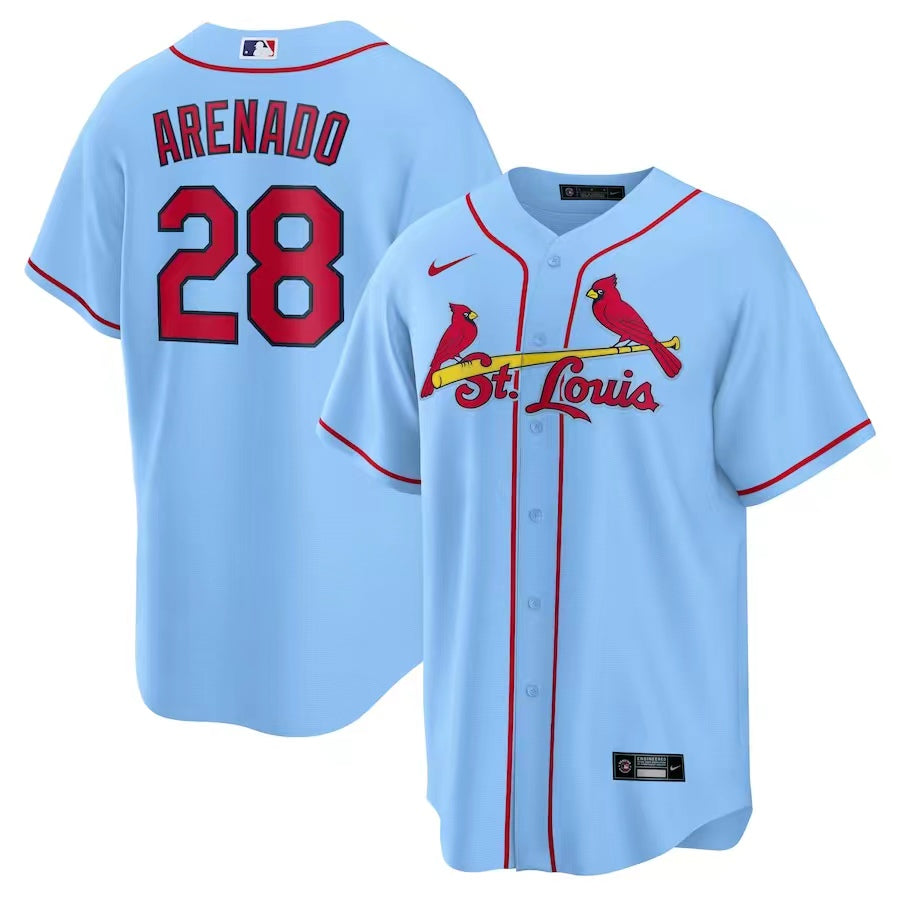 Jersey Saint Louis Cardinals Azul Torcedor Silkada
