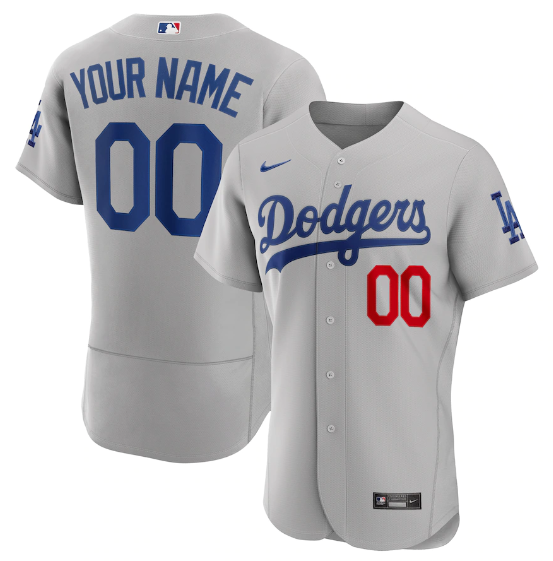 Jersey Los Angeles Dodgers Cinza Authentic