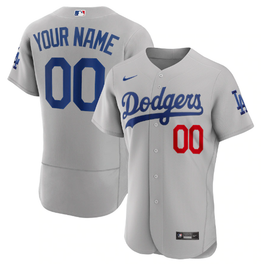 Jersey Los Angeles Dodgers Cinza Authentic