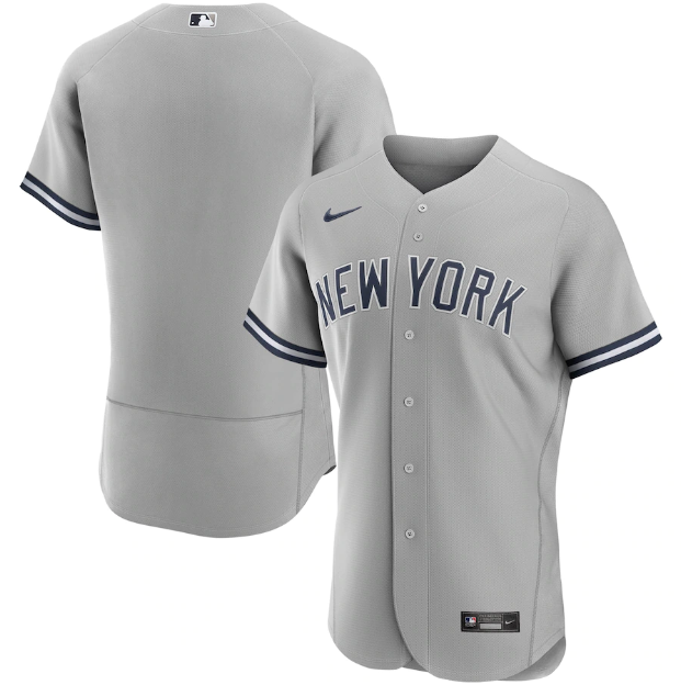 Jersey New York Yankees Cinza Authentic