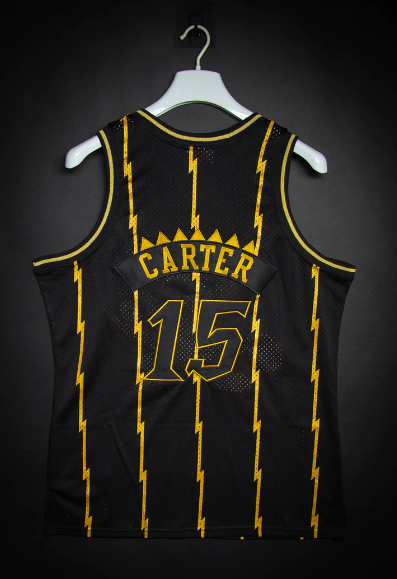 Regata Authentic Toronto Raptors Balck Gold Vince Carter 1998/99