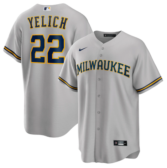 Jersey Milwaukee Brewers Cinza Torcedor
