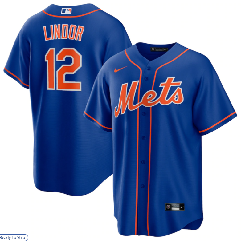Jersey New York Mets Azul Torcedor Silkada