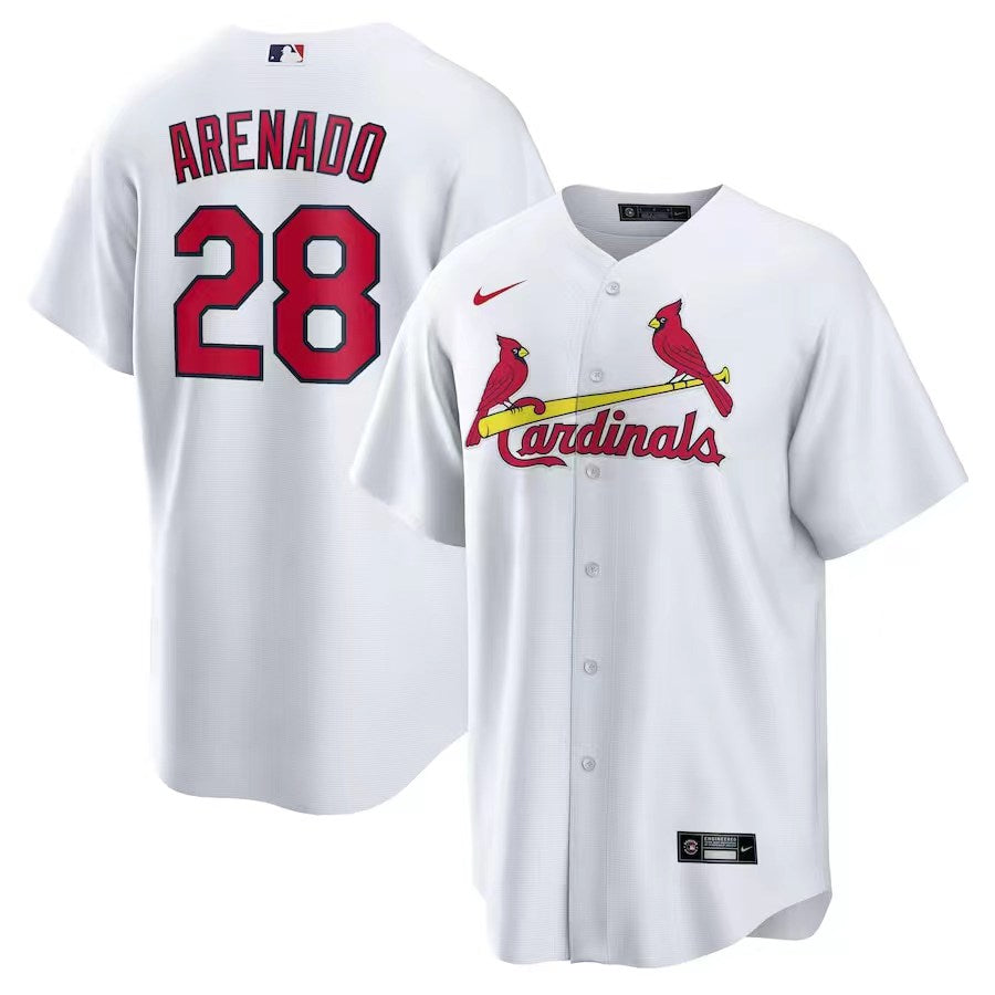 Jersey Saint Louis Cardinals Branca Torcedor Silkada