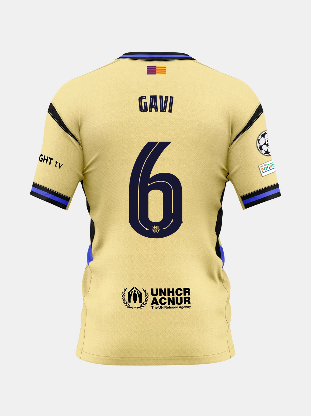 Camisa Away FC Barcelona 25/26 #6 GAVI