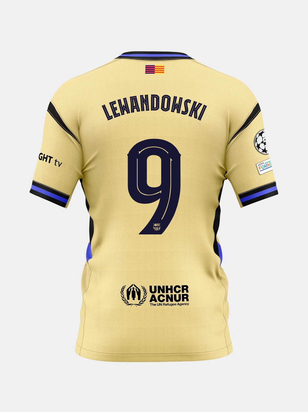 Camisa Away FC Barcelona 25/26 #9 LEWANDOWSKI