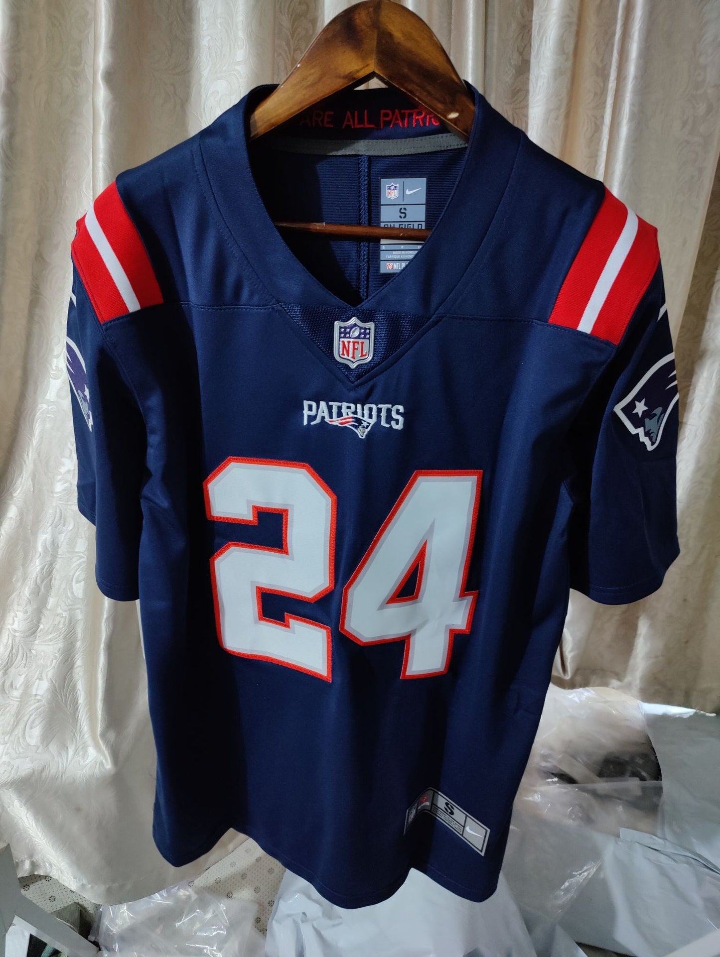 Jersey New England Patriots Vapor Limited Azul