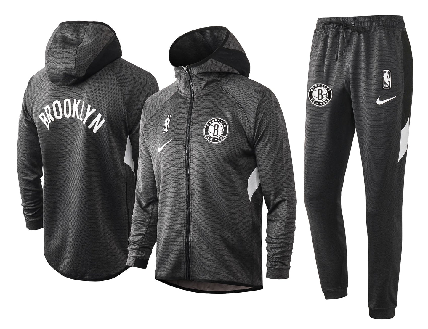 Conjunto Nike NBA Therma Flex Brooklyn Nets Preto Treino